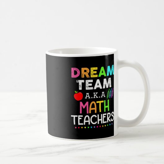 Math先生ドリームチームAka Math先生のバックアップ コーヒーマグカップ (右)