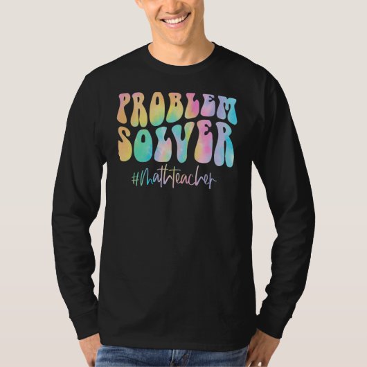 Math先生問題ソルバMath先生をSに戻す Tシャツ (正面)