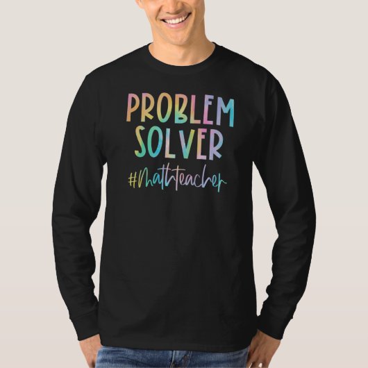 Math先生問題ソルバMath先生をSに戻す Tシャツ (正面)