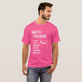 Math先生定義タイクールトルA Teache Tシャツ (正面フル)