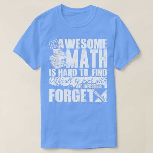 Math先生素晴らしMath先生は検索する懸命 Tシャツ (デザイン正面)