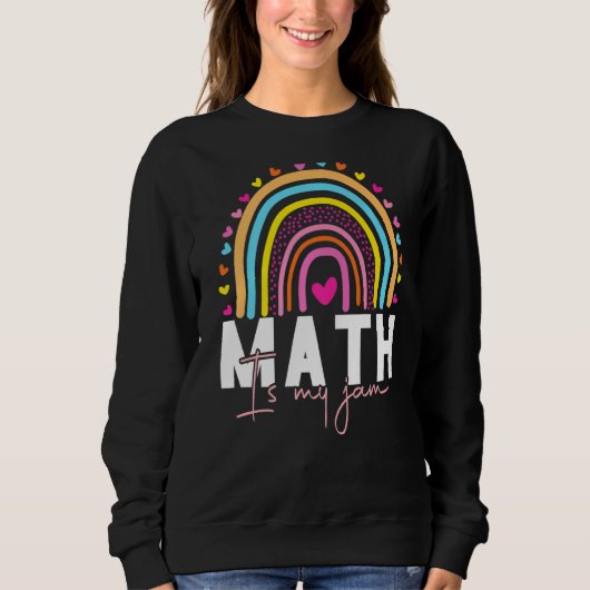Math先生- Math is My Jam Premium_2 スウェットシャツ (正面)
