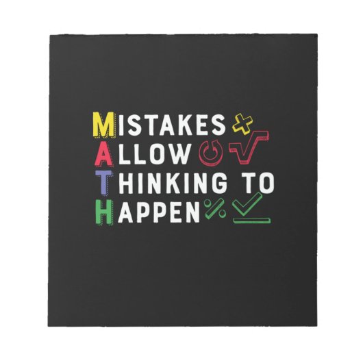 Math先生Math Allowedの実行 ノートパッド (正面)