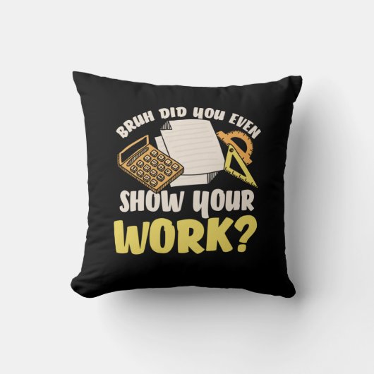 Math先生Math Show Your Work クッション (正面)