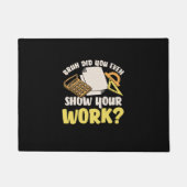 Math先生Math Show Your Work ドアマット (正面)