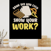 Math先生Math Show Your Work ポスター (キッチン)