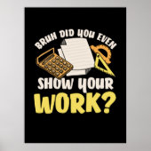 Math先生Math Show Your Work ポスター (正面)