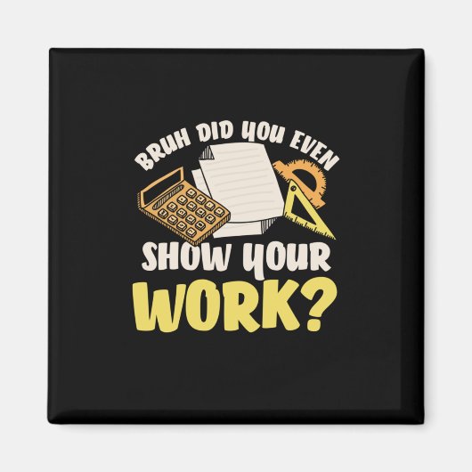 Math先生Math Show Your Work マグネット (正面)