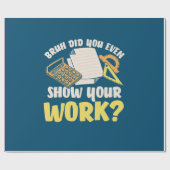 Math先生Math Show Your Work ラッピングペーパー (フラット)
