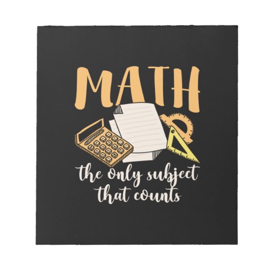 Math先生Math The Only Subject ノートパッド (正面)