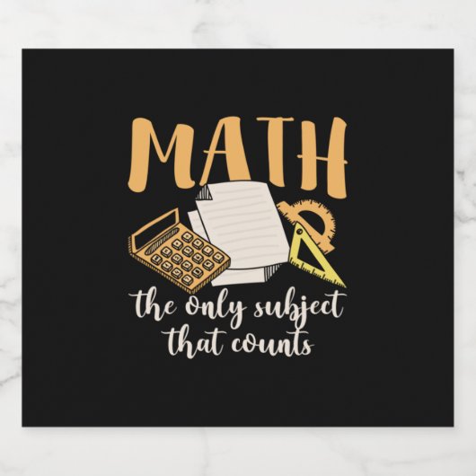 Math先生Math The Only Subject ビールラベル (シングルラベル)