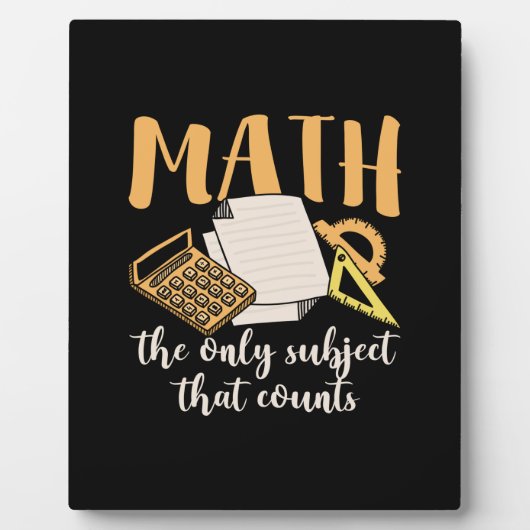 Math先生Math The Only Subject フォトプラーク (正面)