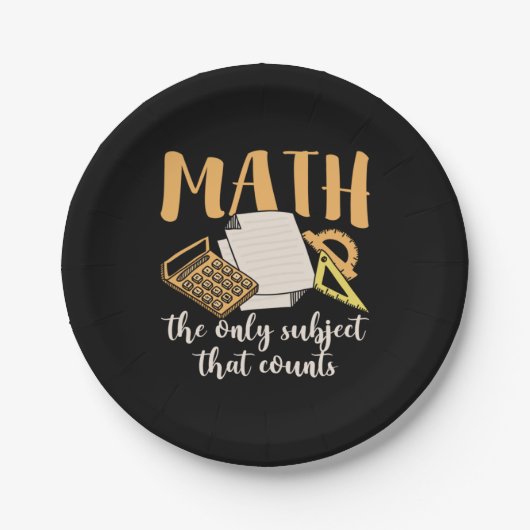 Math先生Math The Only Subject ペーパープレート (正面)