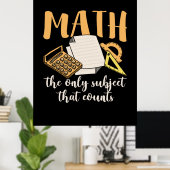 Math先生Math The Only Subject ポスター (ホームオフィス)