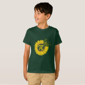 Math先生Pi Numberひまわり Tシャツ (正面フル)