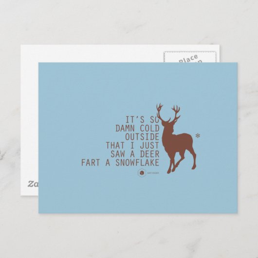 MATH衣服— COLD ™ ポストカード (正面/裏面)