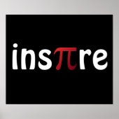 Math やる気を起こさせる Piポインスパイアースター ポスター (正面)