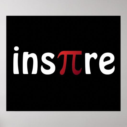 Math やる気を起こさせる Piポインスパイアースター ポスター (正面)