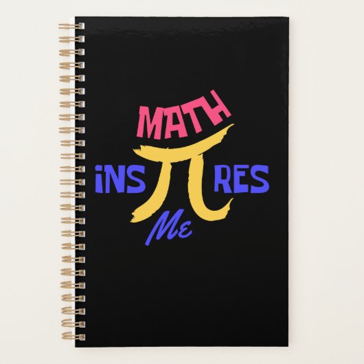 Math インスパイア Me Happy National Pi Day プランナー手帳 (正面)
