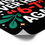 Math 67 Meme Funny Six Seven Christmas Student 6 7 ポスター (角)