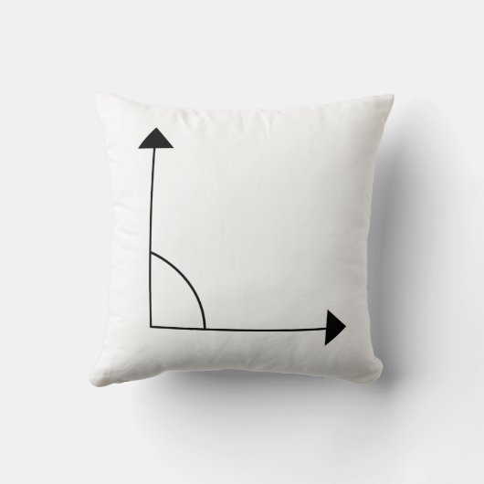 Math 90 degree Right Angle Math クッション (裏面)