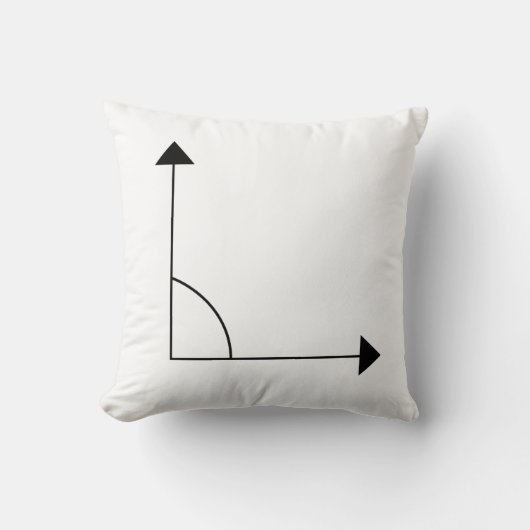 Math 90 degree Right Angle Math クッション (正面)