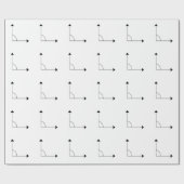 Math 90 degree Right Angle Math ラッピングペーパー (フラット)