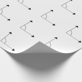 Math 90 degree Right Angle Math ラッピングペーパー (角)