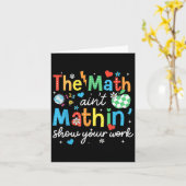Math Aint MathinがMath Teaの仕事をおもしろい見せる カード (黄色い花)