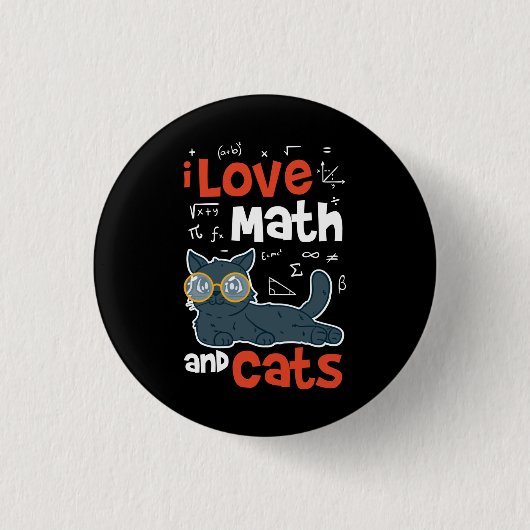 Math and Cats 缶バッジ (正面)