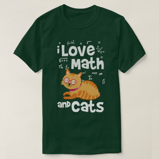 Math And Cats 1 Tシャツ (デザイン正面)