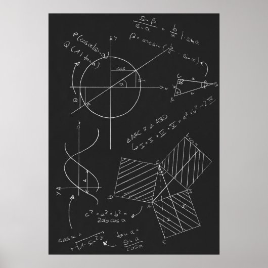 Math Blackboard ポスター (正面)