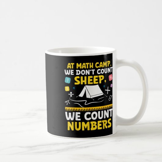 Math Camp Math Camper Matsuian Camping Mathes コーヒーマグカップ (右)