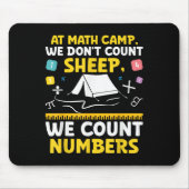 Math Camp Math Camper Matsuian Camping Mathes マウスパッド (正面)