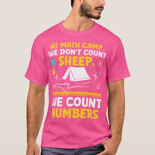 Math Camp Math Camper Matsuian Camping Mathes Tシャツ (正面)
