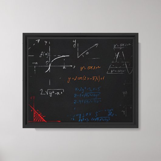 Math Canvas Print キャンバスプリント (正面)