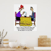 Math Cartoon 6487 ポスター (キッチン)