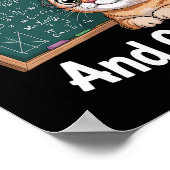 Math Cat Lover Funny Math Teacher I Love Math And  ポスター (角)