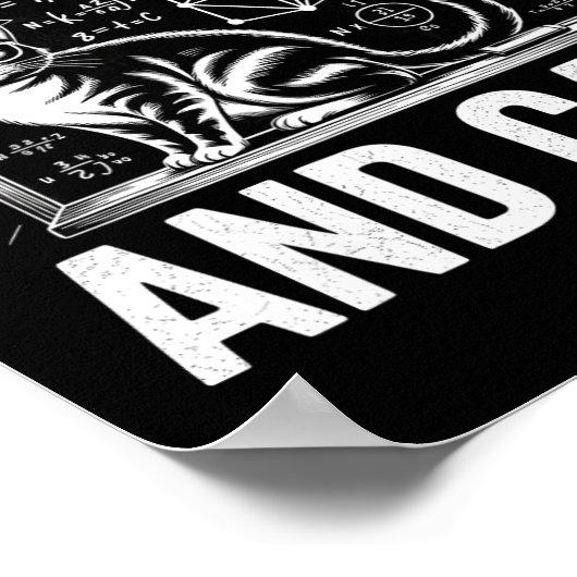 Math Cat Lover Funny Math Teacher I Love Math And  ポスター (角)