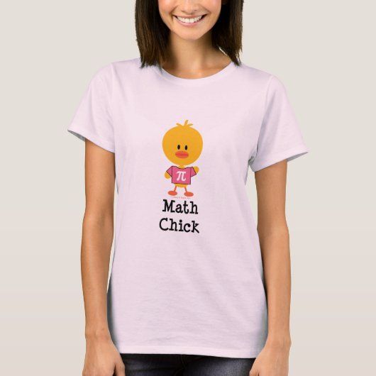 Math Chick オーガニック Tee Shirt Tシャツ (正面)
