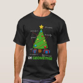 Math Christmas Geometry Mathematic LoverおたくTeac Tシャツ (正面)