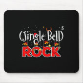 Math Christmas Jingle Bells Rock Math Funny Christ マウスパッド (正面)