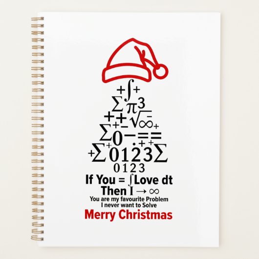 Math Christmas Tree Planner - Love Gift プランナー手帳 (正面)
