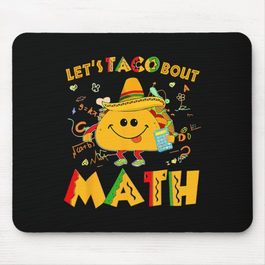 Math Cinco de Mayo Math Teacおもしろいについて マウスパッド (正面)