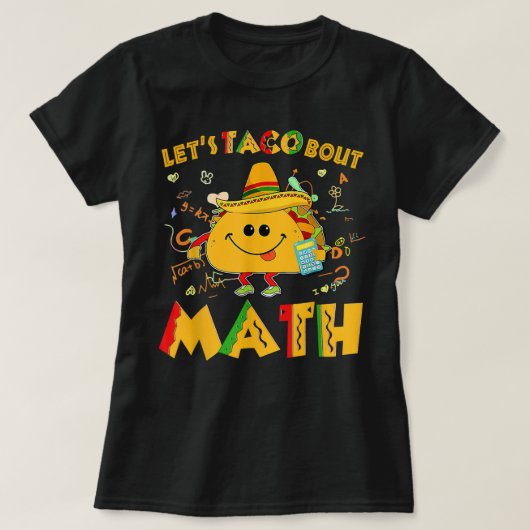 Math Cinco de Mayo Math Teacおもしろいについて Tシャツ (デザイン正面)