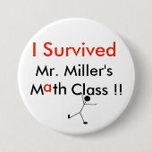 Math Class Millers氏 缶バッジ (正面)