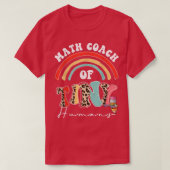 Math Coach of Tiny Humans Funny School Team Math C Tシャツ (デザイン正面)