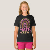Math Crew 虹豹柄 学校復帰 Tシャツ (正面フル)