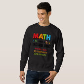 Math Day Calculator Number 学's Math Equipment Ed スウェットシャツ (正面フル)