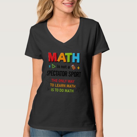 Math Day Calculator Number 学's Math Equipment Ed Tシャツ (正面)